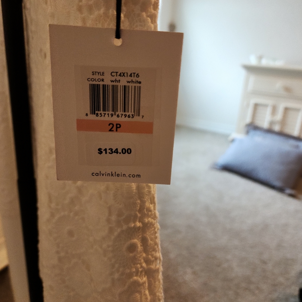 Calvin Klein White Dress 2P - Picture 9 of 11